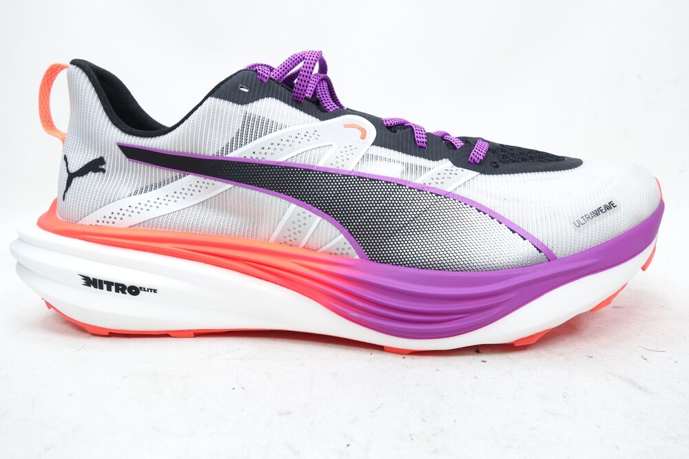 PUMA Deviate Nitro Elite Trail Shoes Mens Size 11.5 White Sneakers 310034-01